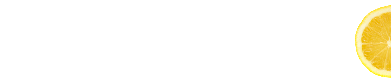 Moitié gauche d’une tranche de citron.