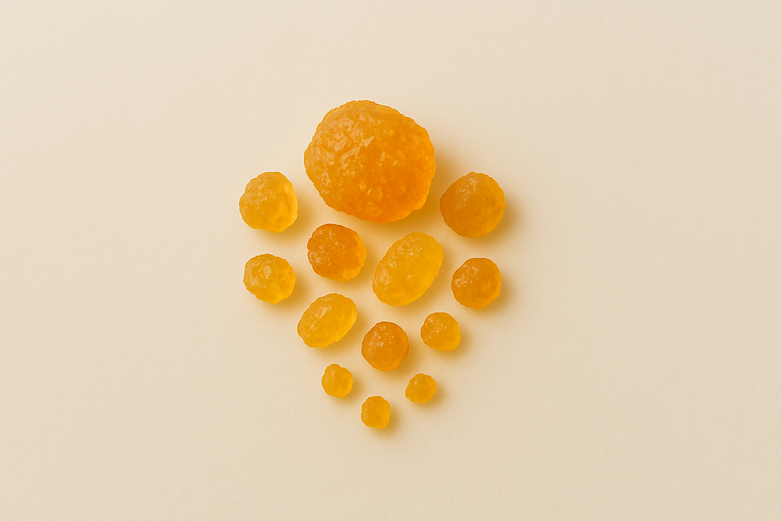 Gomme d'acacia en pierre